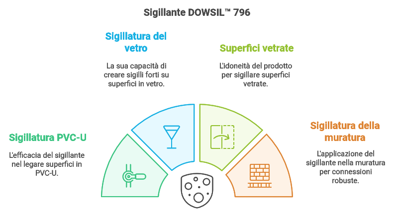 DOWSIL 796 vetro pvc muratura